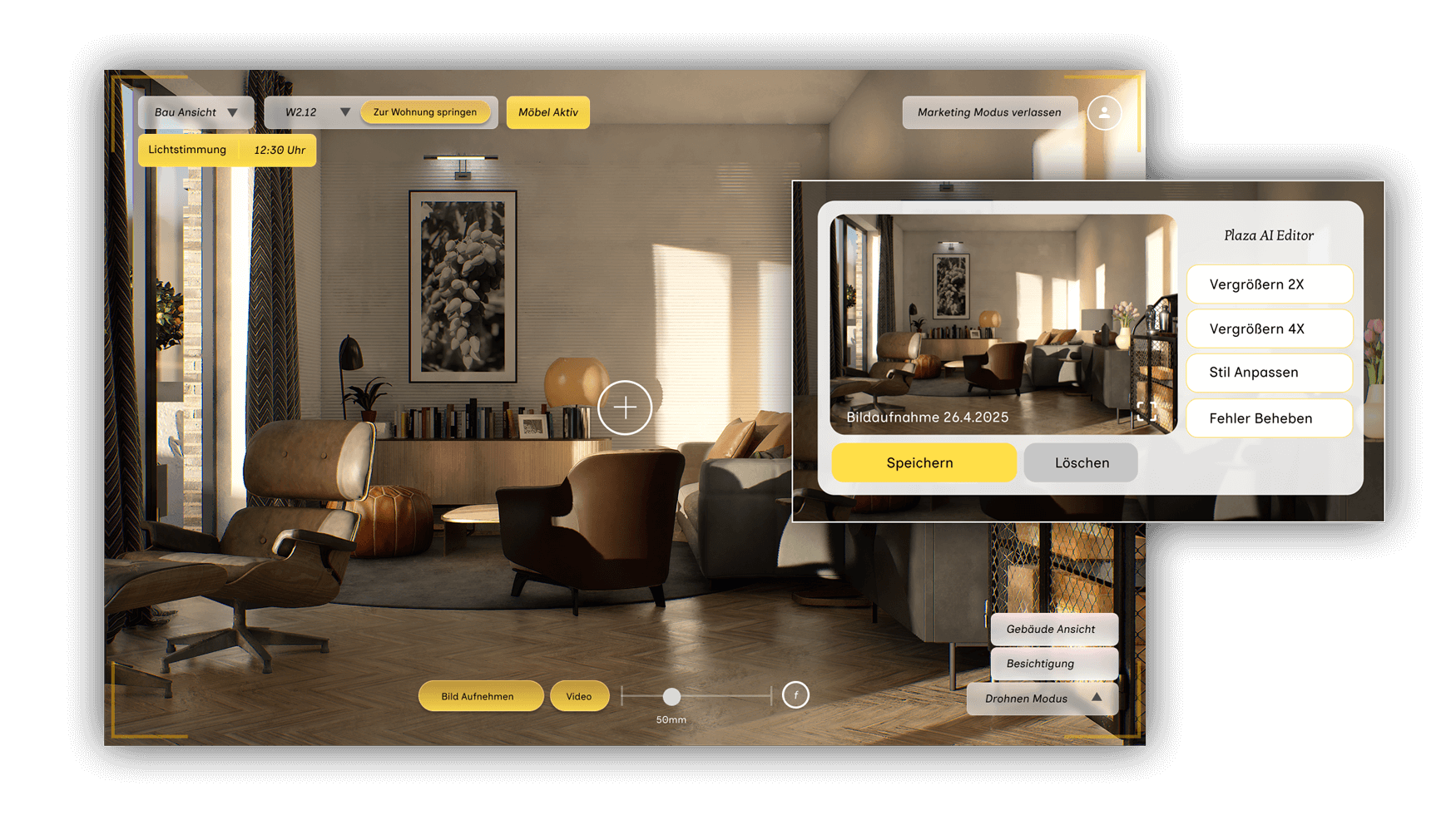 Marketing Mode Interface